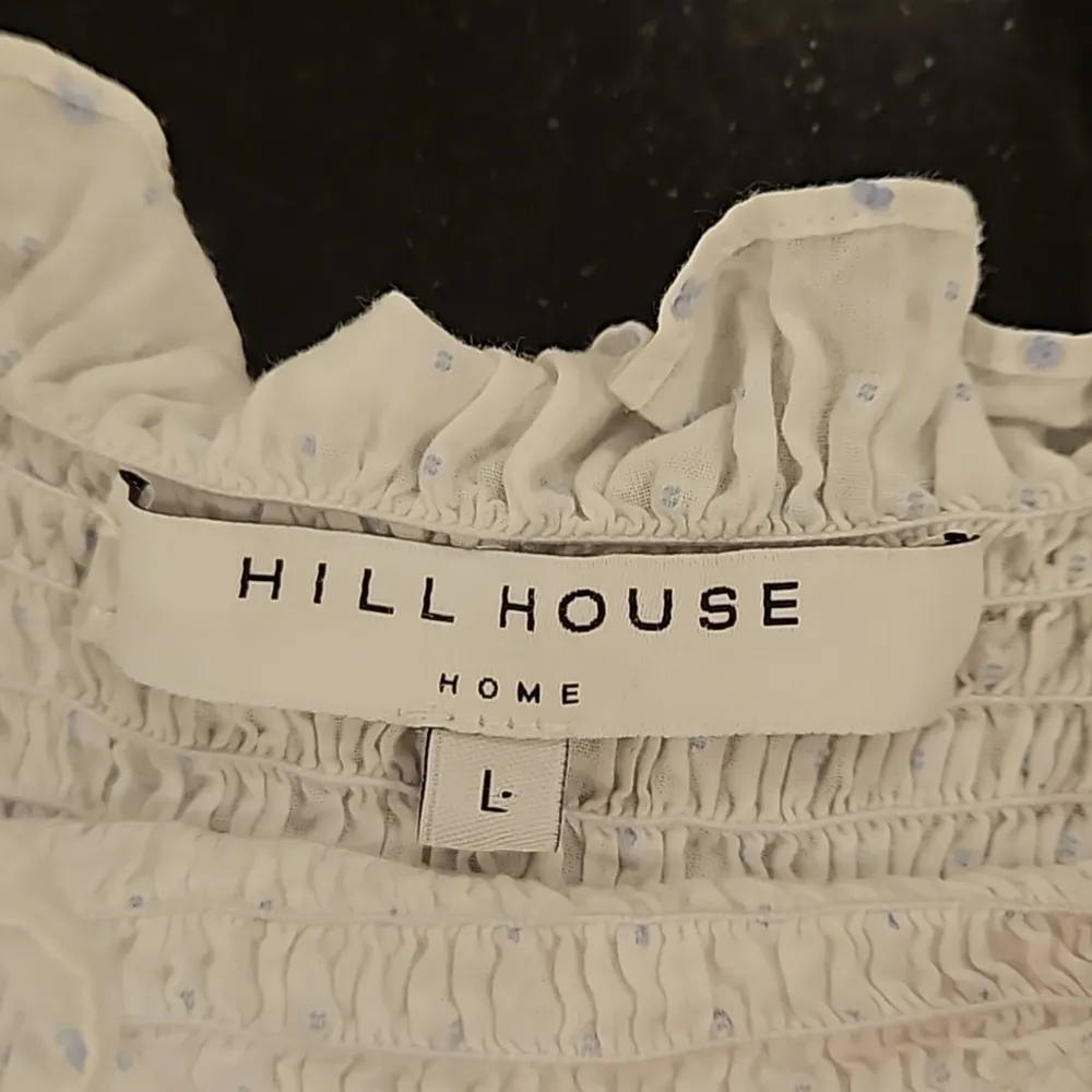 💕HILL HOUSE💕 The Ellie Nap Dress ~ White with Blue Swiss Dots Large - Image 12