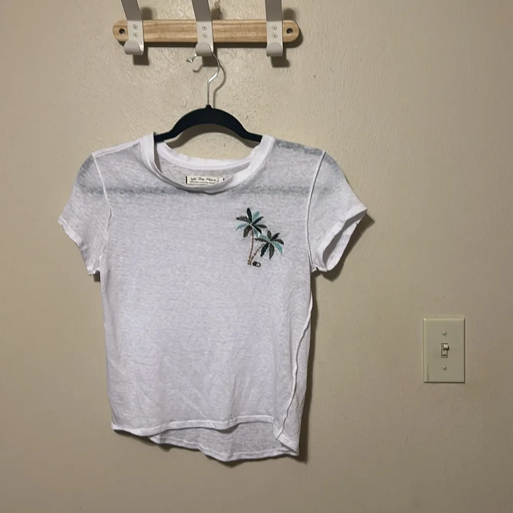 Free People We The Free Beachy Keen Embroidered Tee Size‎ XS - Image 4