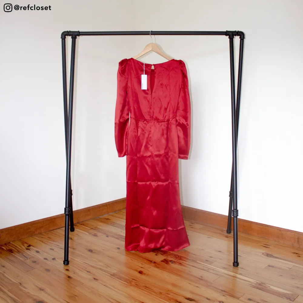 Reformation Cameron Dress (Crimson) - Image 4