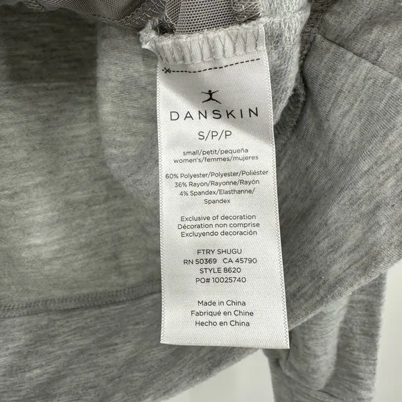 Danskin Size Small light gray hooded‎ sweatshirt hoodie - Image 5