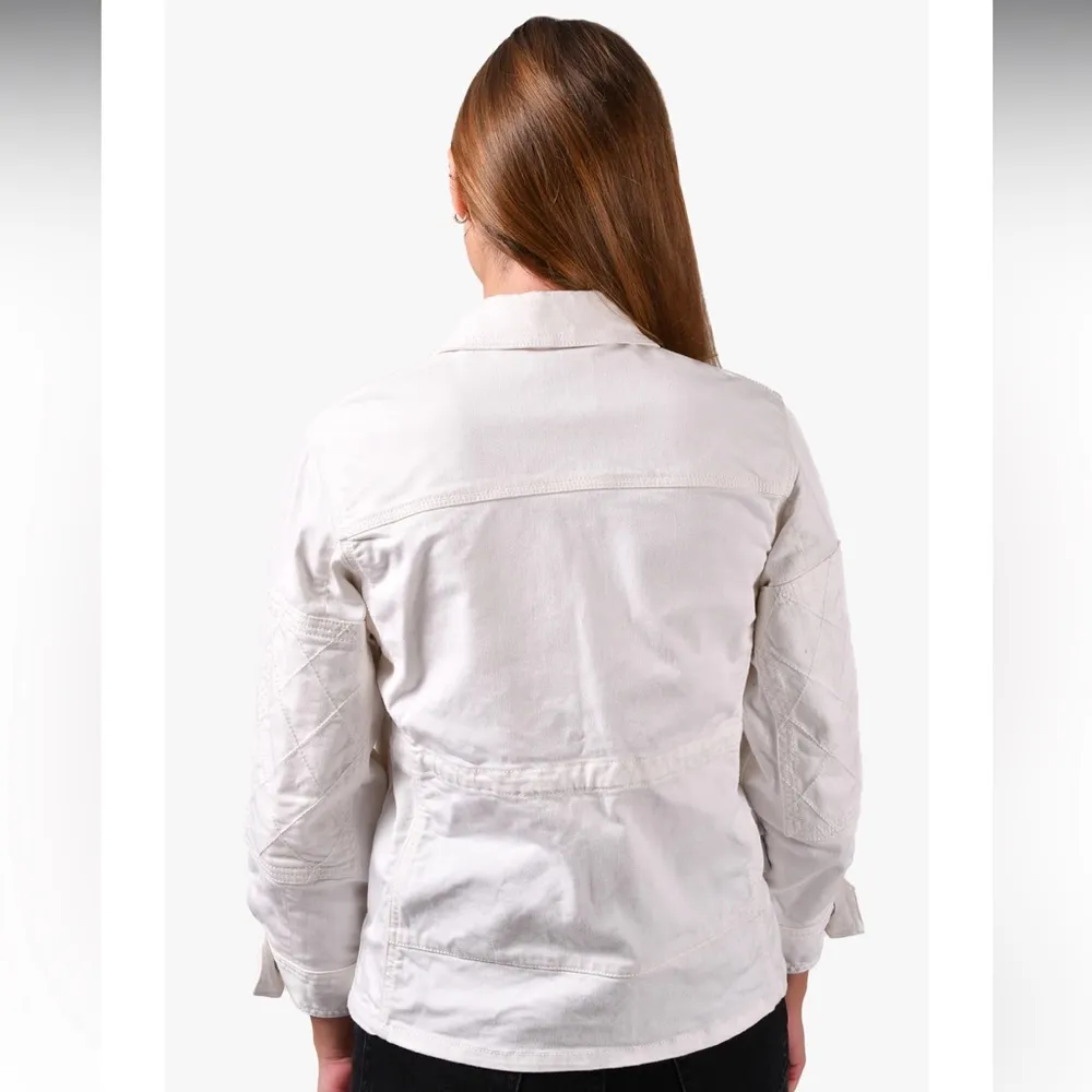Zadig & Voltaire White Denim Jacket Size S - Image 2