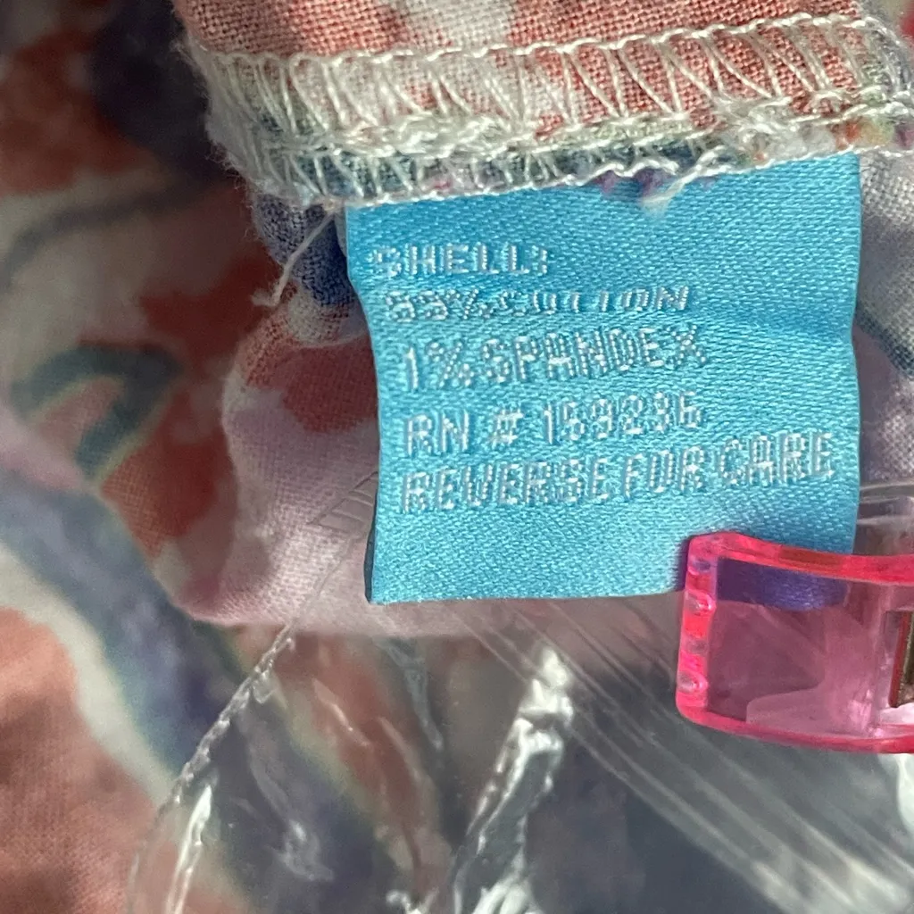 J. McLaughlin Bright Tropical Leaf Flower Print Top Orange Size M - Image 7