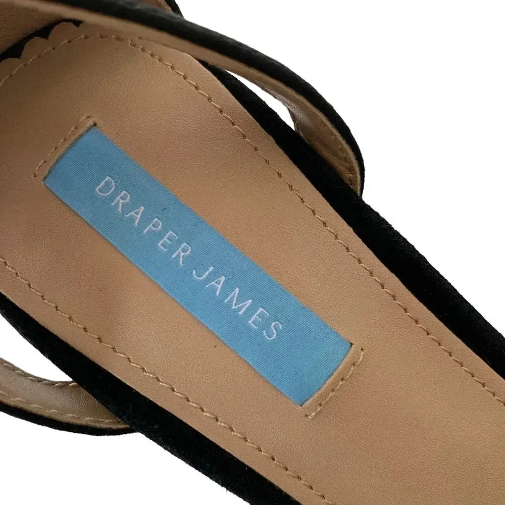 Draper James Livia Jeweled Ankle Strap Large Bow Sandals Black Size 7.5 NWT - Image 12