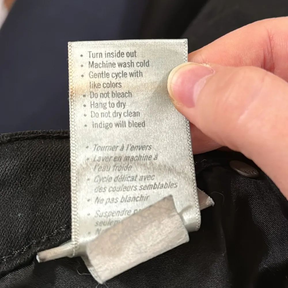 Paige Verdugo Ultra Skinny Jeans in black overdye size 28 - Image 12