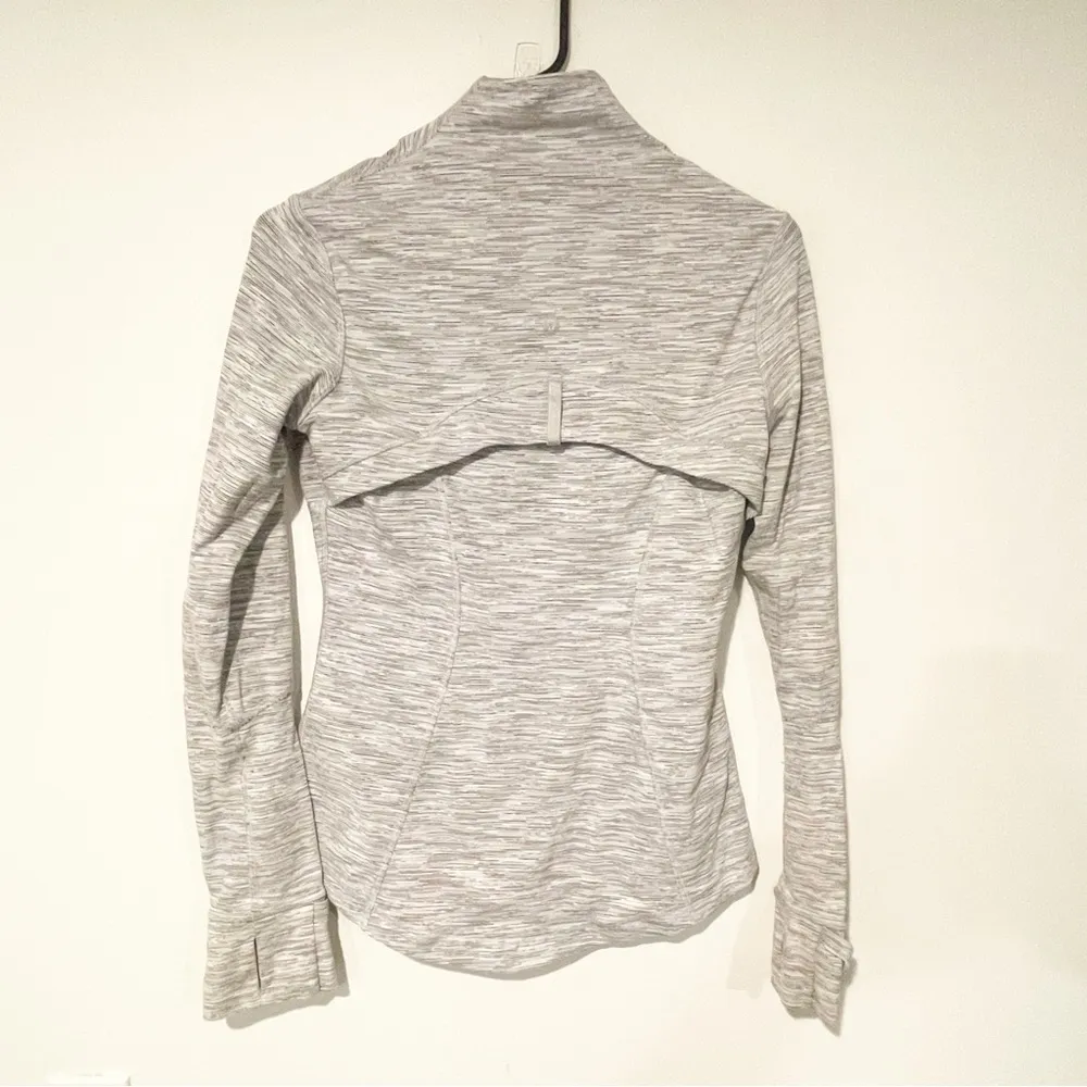 Lululemon Women’s Size 6 Marled Grey Full Zip Define Athletic Jacket - Image 5
