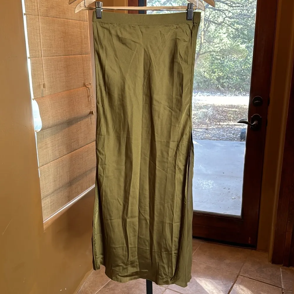 NWOT Intimately Free People Sweet Talker Half Slip Green Sz Small - Image 5