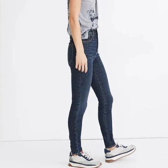NEW Madewell 11" High-Rise Skinny Jeans in‎ Birchfiel, size 25 - Image 4