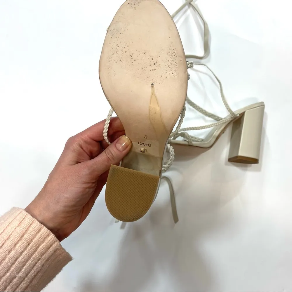 Raye Melissa Heel in Bone summer sandals size 8 - Image 5