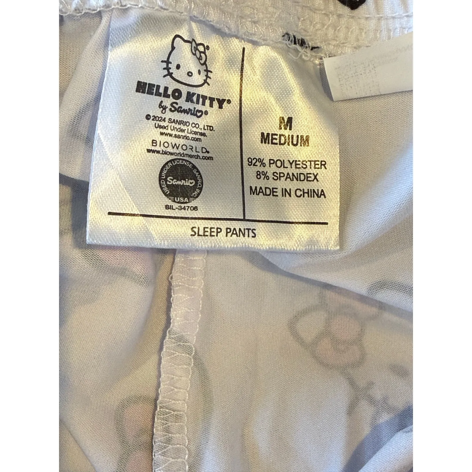 Hello kitty pajama pants - apples and bows medium - Image 2