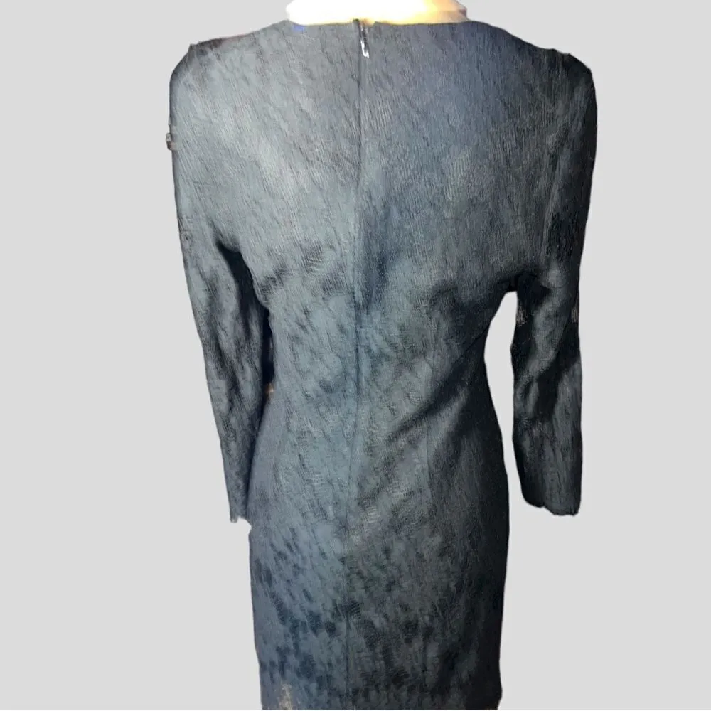 Forever 21 adorable black lace dress with black lace up front! Ntn - Image 8