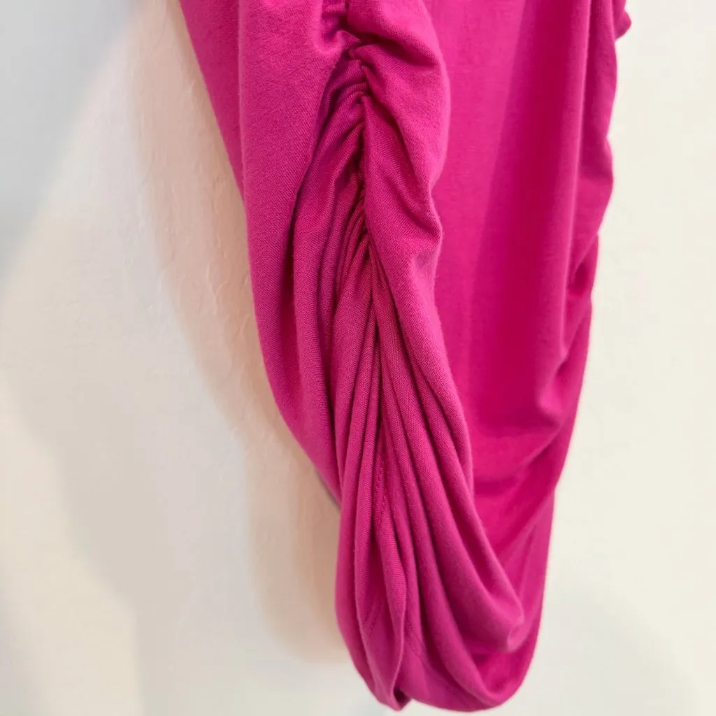 NWT Fifteen Twenty Ruched Side Tank Top in Bright Pink Casual Basic Size Small - Image 8