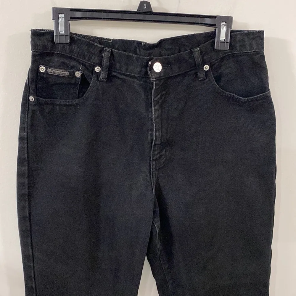 Calvin Klein vintage black high rise mom jeans size 10 - Image 3