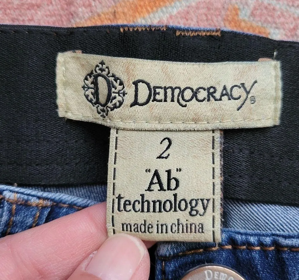 Democracy Ab Technology Crop Ankle Skinny Jeans Size 2 - Image 4