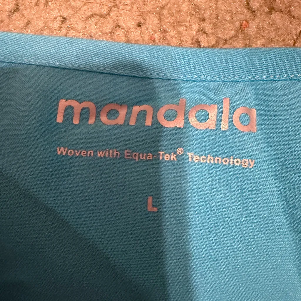 Blue mandala Women's V - Image 2