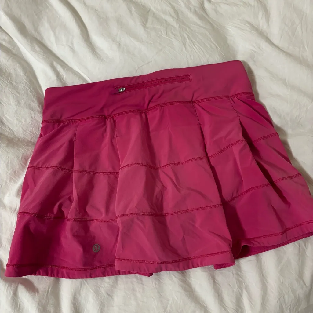 Hot pink lululemon pacer skirt - Image 3