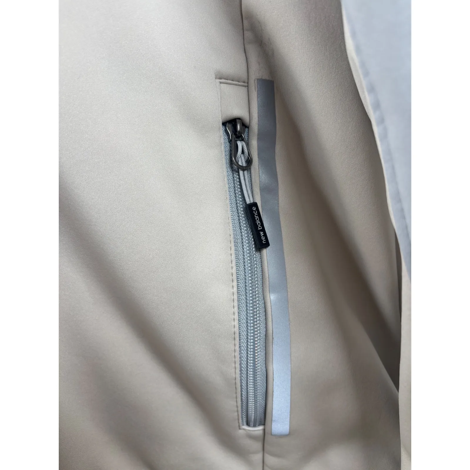 New Balance Womens Size Medium‎ Colorblock Hooded Zip Up Jacket Light Blue Grey - Image 9