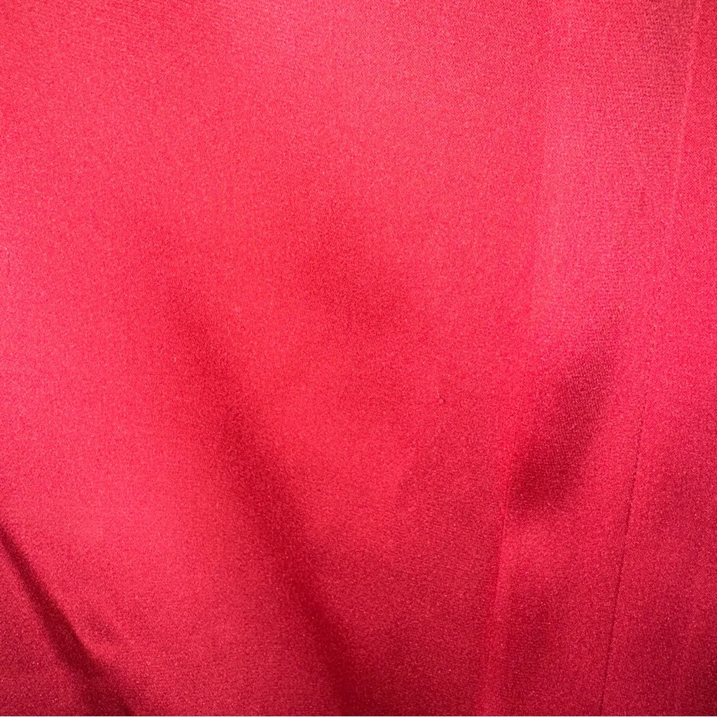 Diane von Fürstenberg Silk Blend Tie-Neck Blouse Top Women’s Small Coral Pink - Image 6