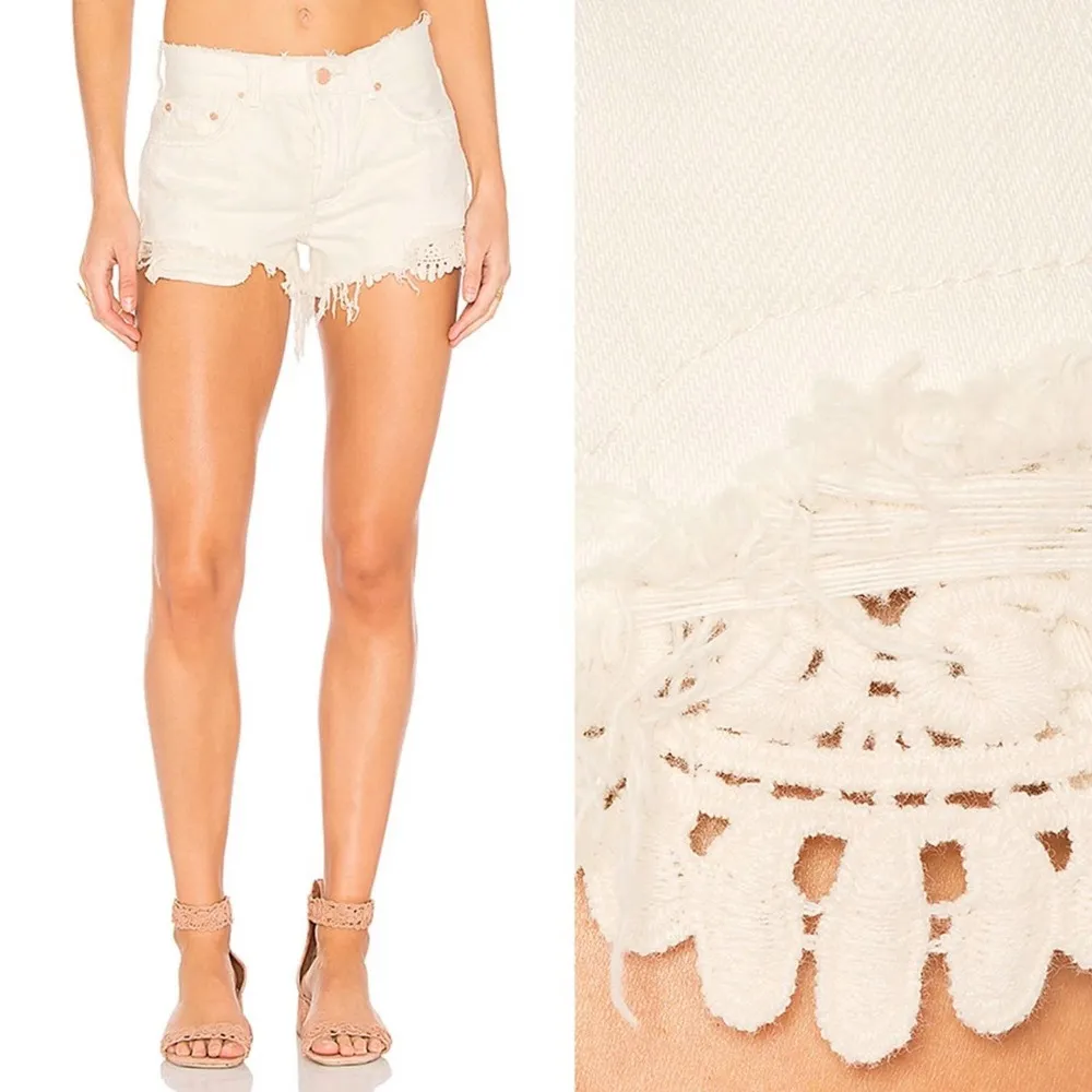NWT New Free People Daisy Chain Lace Festival Shorts - Image 17