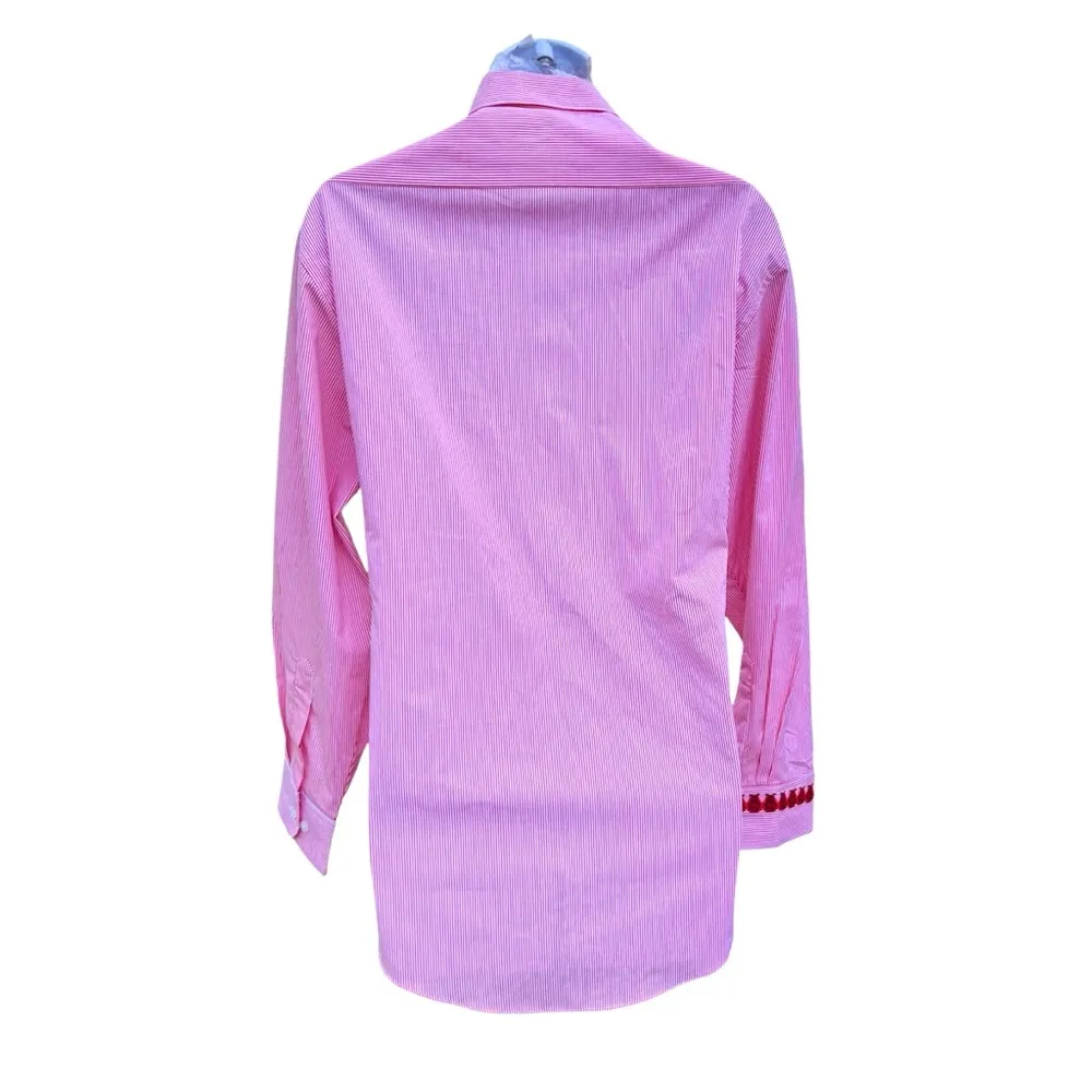 Vintage 1990’s Las Olas ladybug striped button down - Image 2