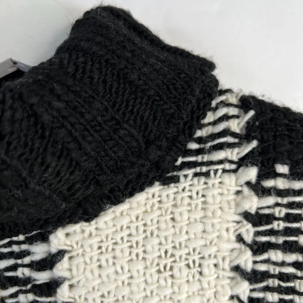 Vtg Talbots Size LP L Petite Sweater Wool Blend Plaid Turtleneck Pullover Knit - Image 5