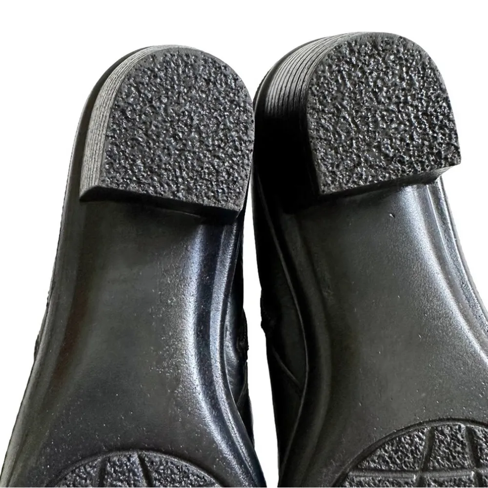 Easy Street Danita Bootie Black Ruched Overlay Side Zipper Ankle Boot Size 8W - Image 7