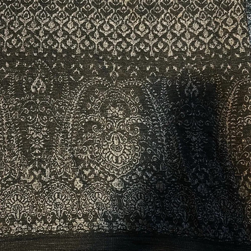 Athleta Women Diamond Peak Half Zip Wool Blend
Sweater Size M Printed Black - Image 6