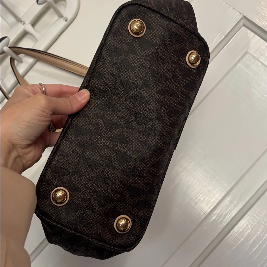 Michael Kors Brown Logo Medium Jet Set Logo Tote Bag - Image 2