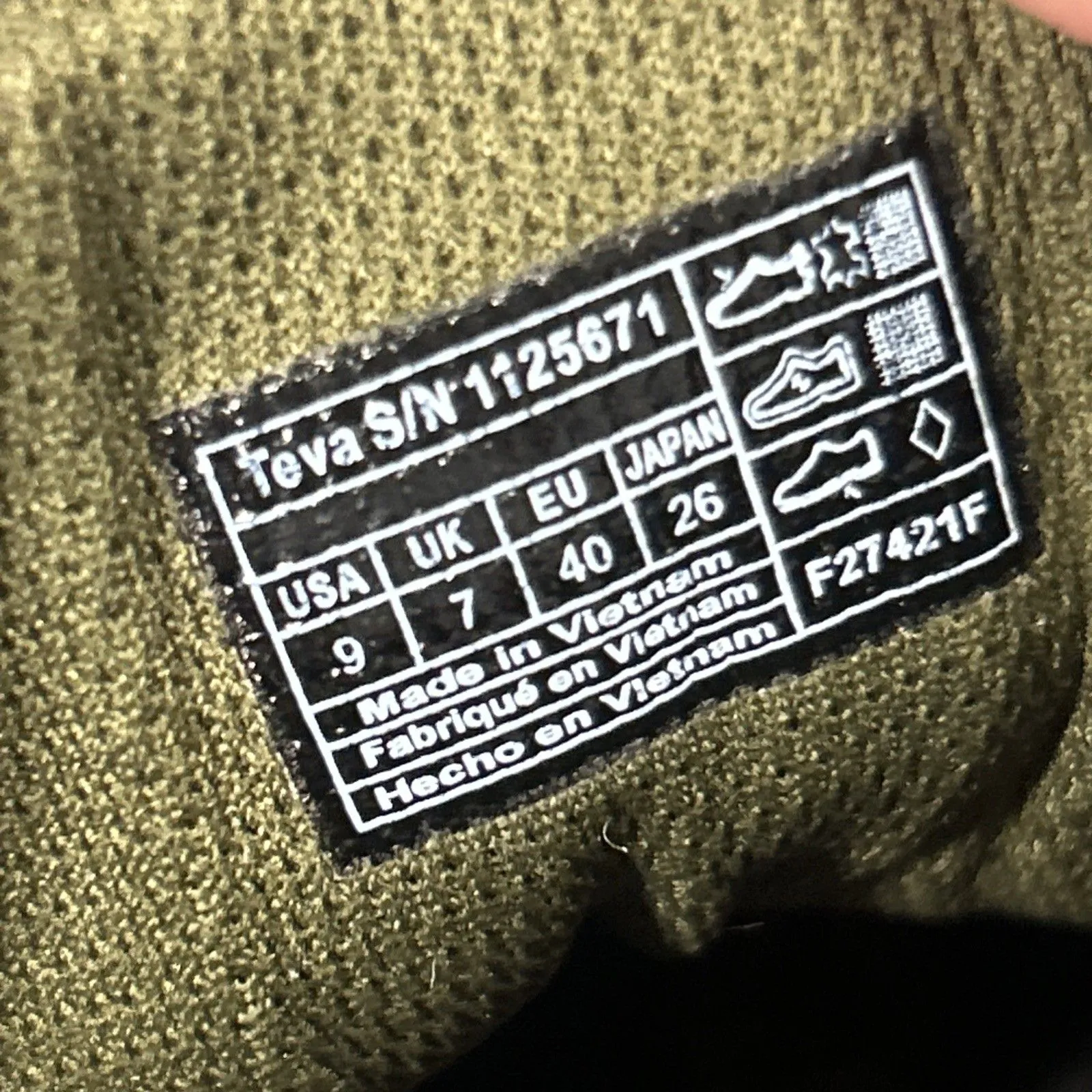 Teva Highside 84 Mid Boots Womens 9 1125671 Green Gray Sneaker Shoes Outdoor - Image 11