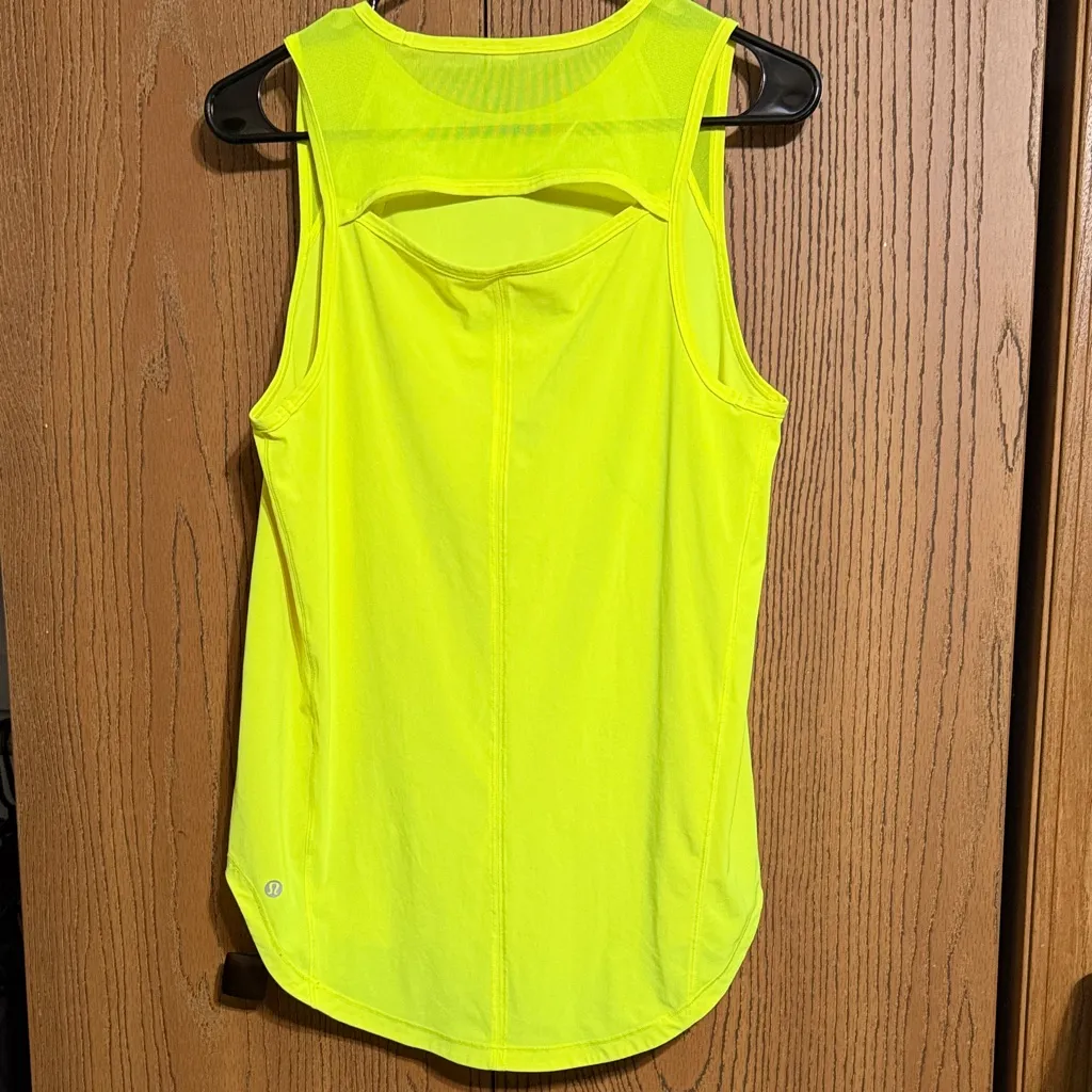 Lululemon Athletica Bright Yellow Tank Top - Image 4