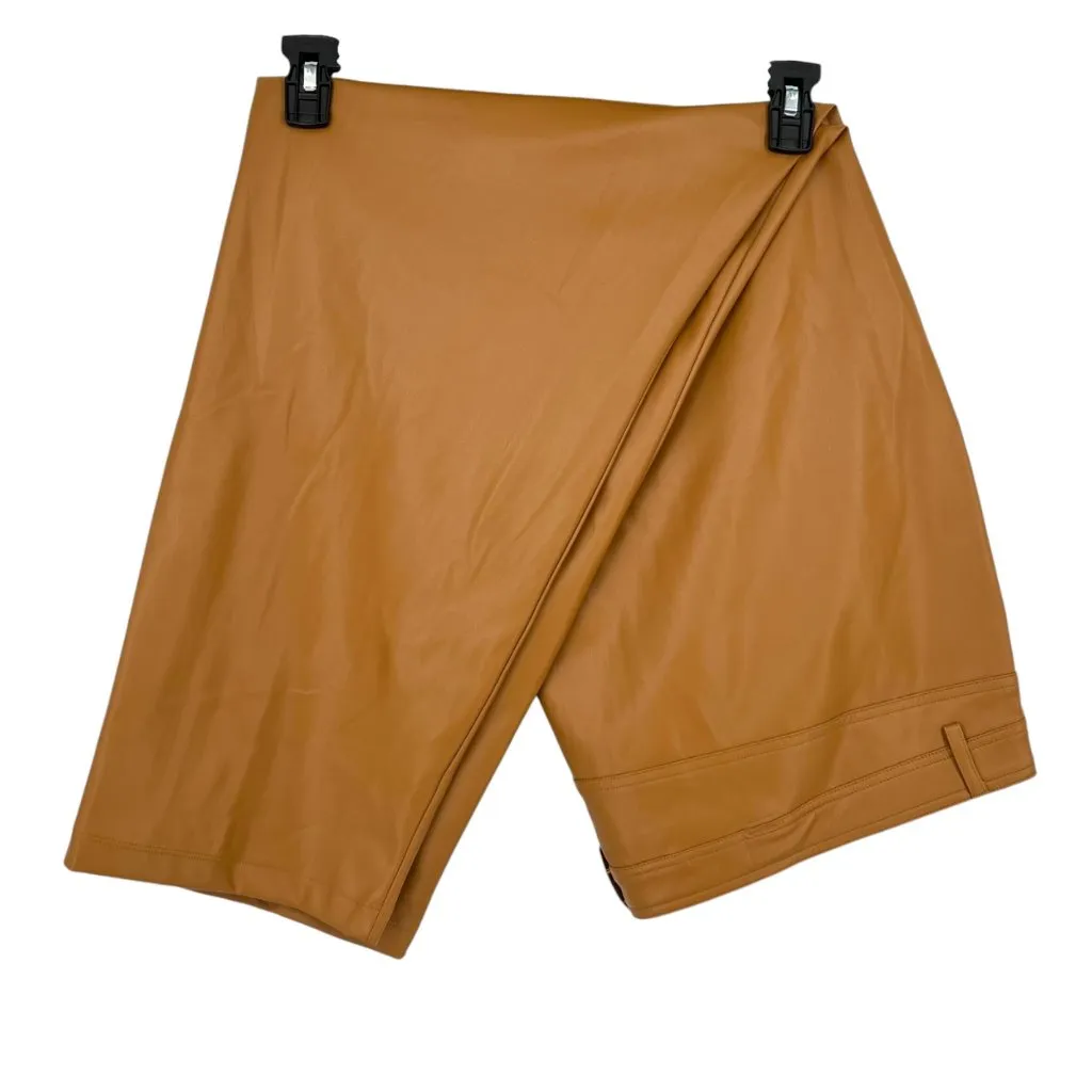 Halogen Faux Leather Pants Camel Brown Tan Size 24W NWOT - Image 4