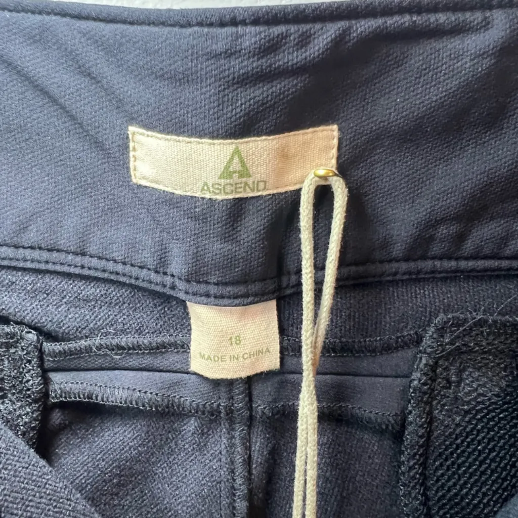 Ascend Soft Shell Pants Black Velcro Waist Stretch Outdoors Gorpcore NEW Size 18 - Image 10