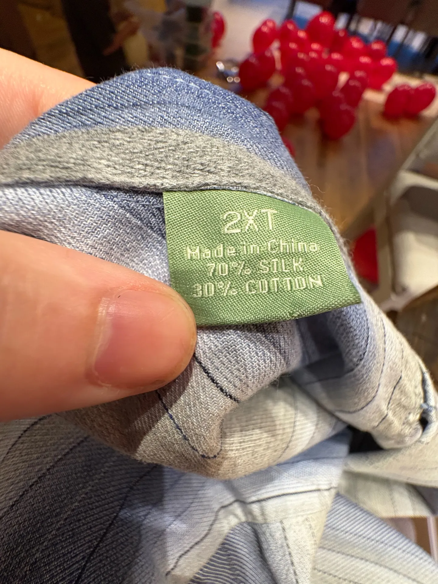 Tommy Bahama Blue and White Striped Casual Shirt - Image 4