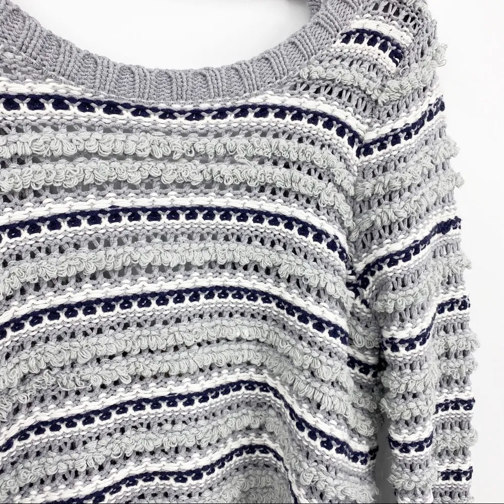 Chaser Chunky Textured Knit Open Back Sweater Sz M - Image 3