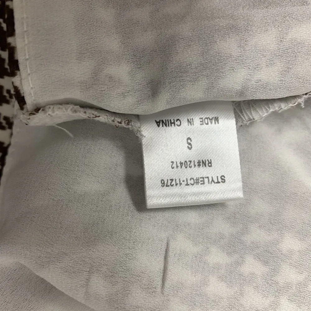 Cotton Candy LA Small Brown Gingham Tie Front Crop Top Y2K Cute - Image 6