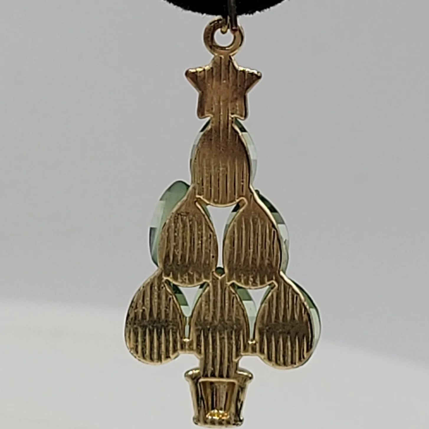 Womens Jewelry Green Stones Christmas Tree Beaded Dangling Earrings‎ Accessories - Image 3