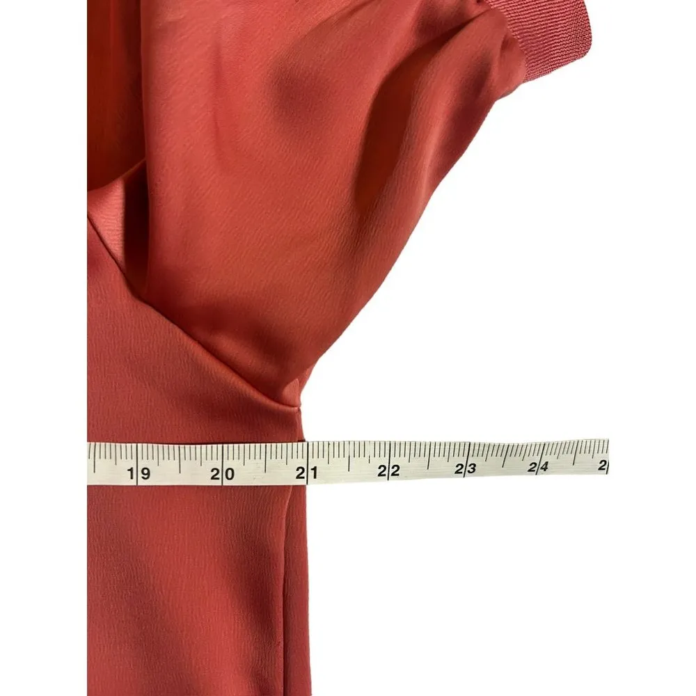 Who What Wear Women's Long Dark Orange Dress - Image 4