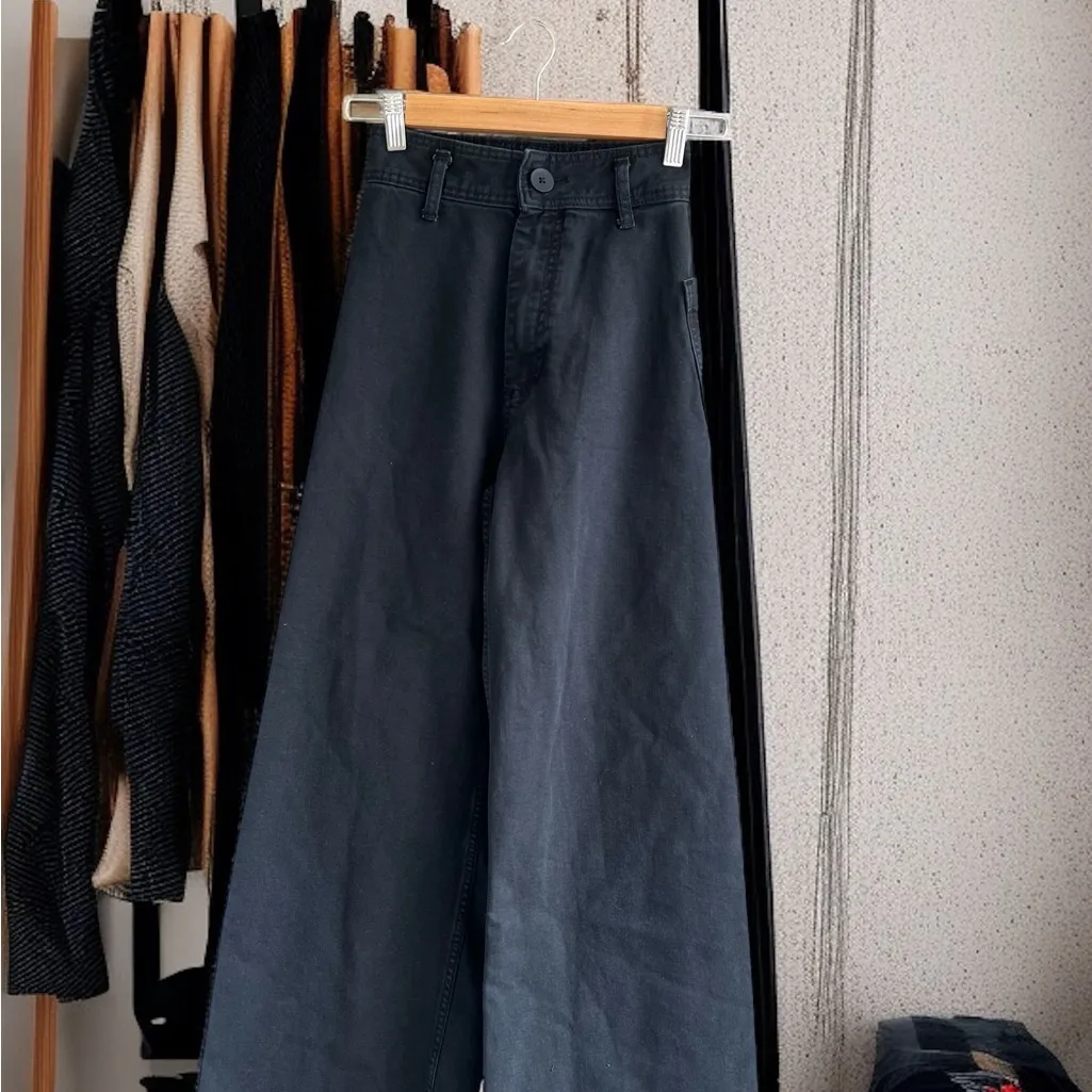 Zara Collection High - Waist Marine Straight Black Jeans - Image 3