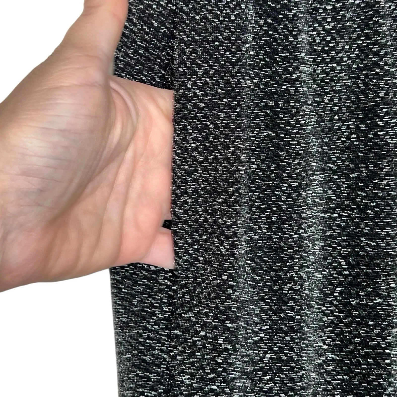 Torrid Jogger Stretch Waist Front Pockets Versatile Black Sparkle Size1X Cropped - Image 5