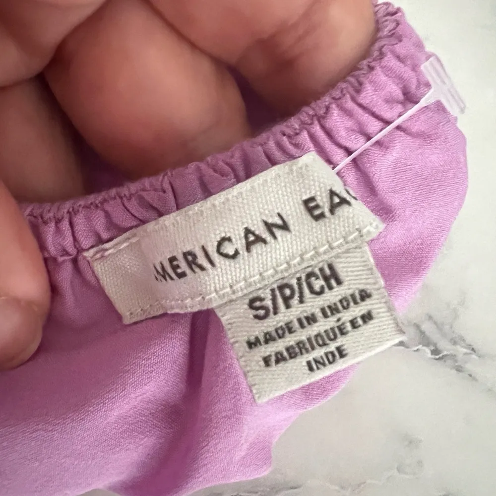 NWOT American Eagle Lavender Halter Backless Tie Waist Mini Dress Small - Image 7