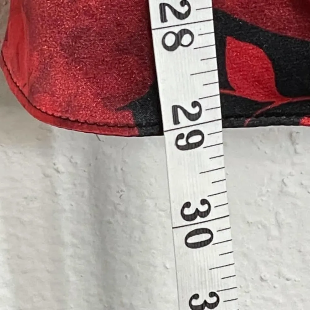 Sheri Martin Two Piece Top and Pant Red Black Floral Set Size 14 - Image 23