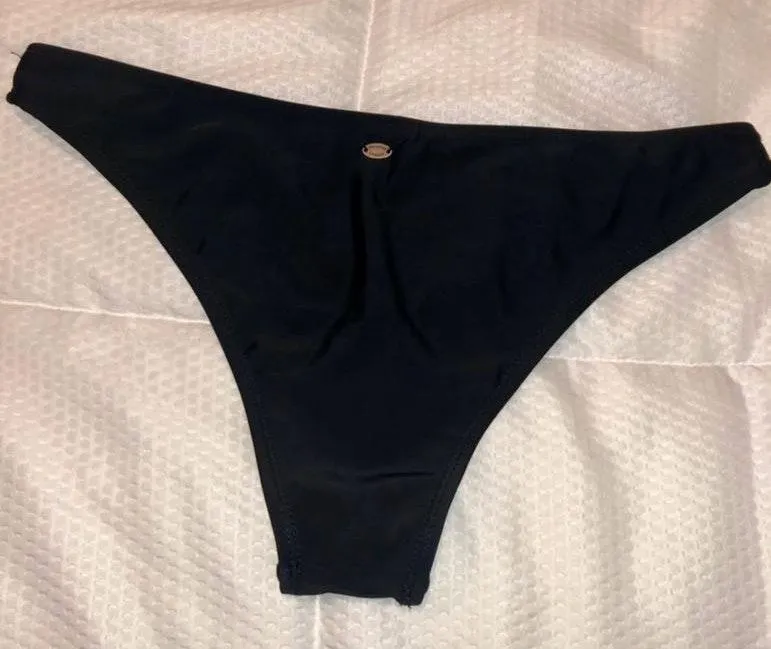 Pull & Bear Black Cheeky Bikini Bottoms Small - Image 3