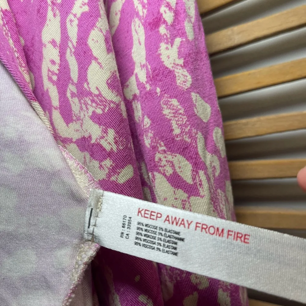 Anthropologie Daily Practice Pink & White Long Sleeve Wrap Crop Top - Image 11