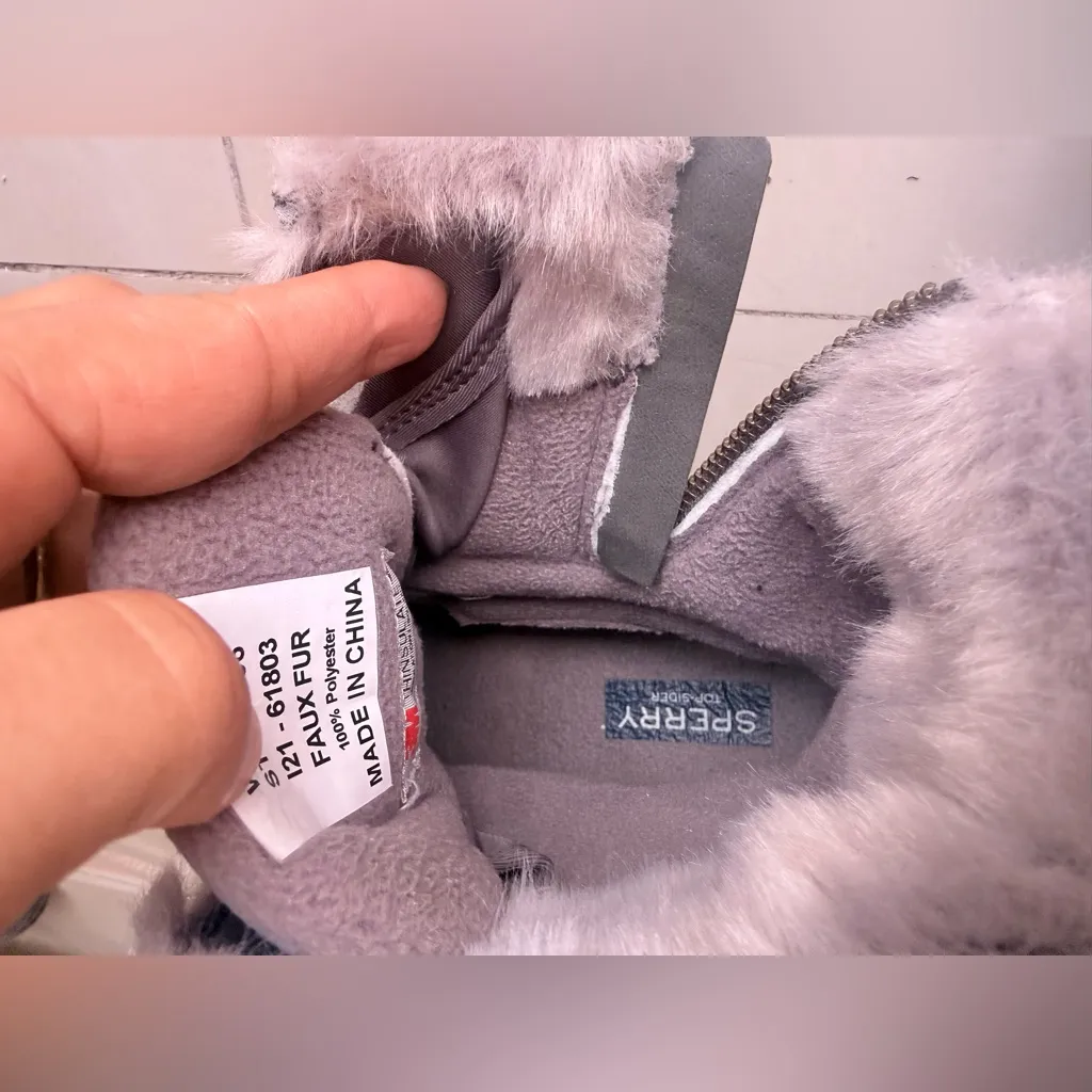 Sperry Women's Maritime Repel Suede Snow Boot w/ Thinsulate™ Size 11, NWT Gray - Image 9