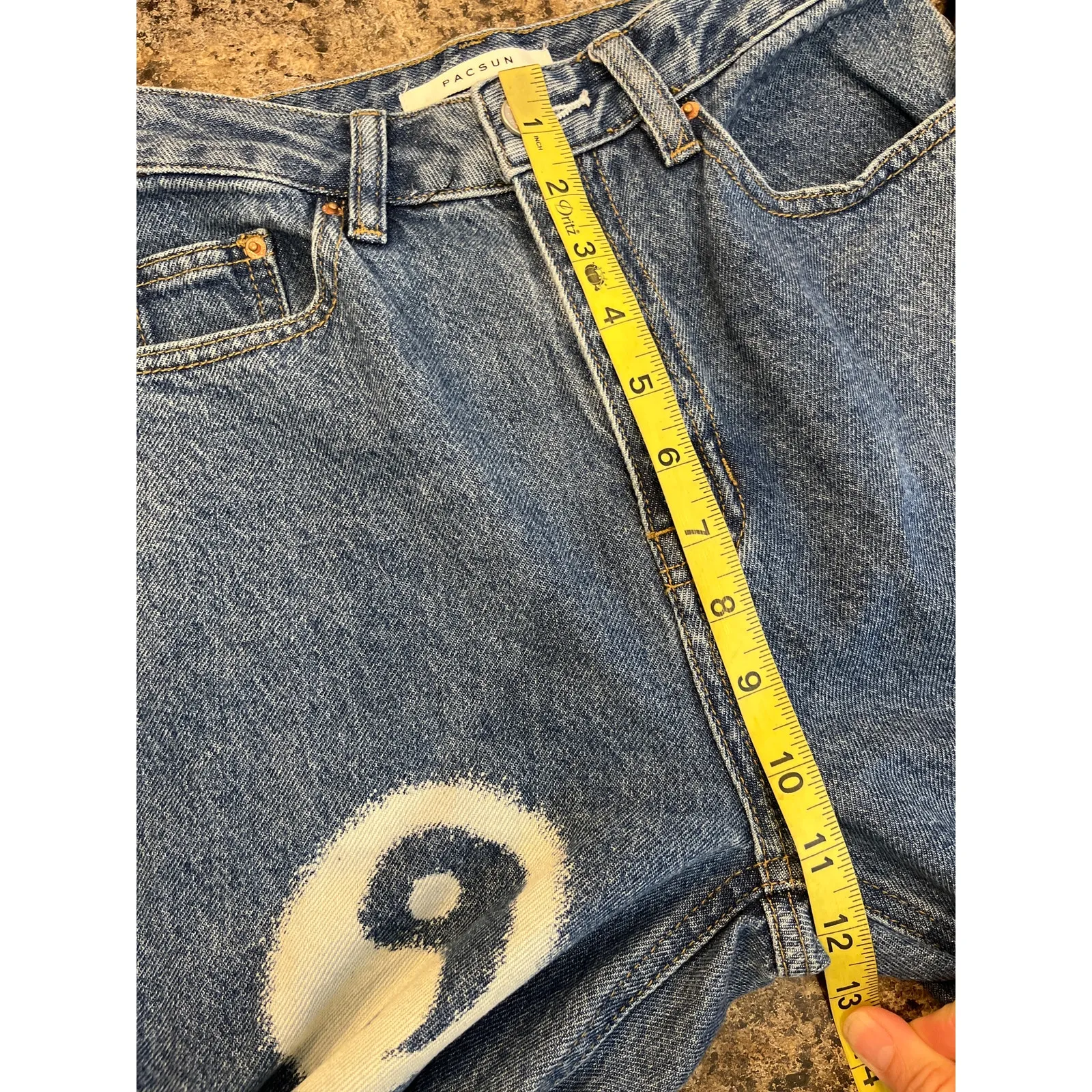 Pacsun Yin Yang 90s Boyfriend Blue Jeans Size 24‎ - Image 10