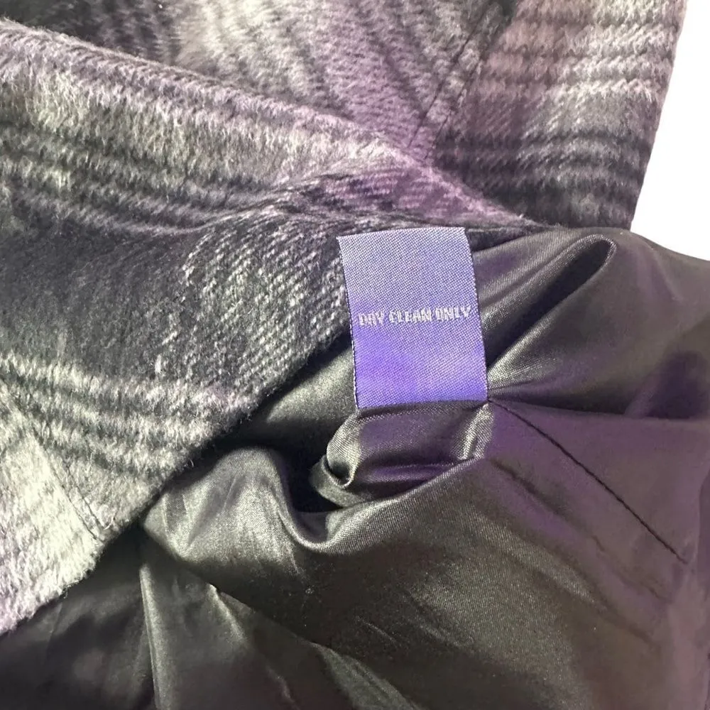 Vivienne Tam Plaid Mini Skirt Womens 8‎ Black Academia Goth Office Siren NEW - Image 7