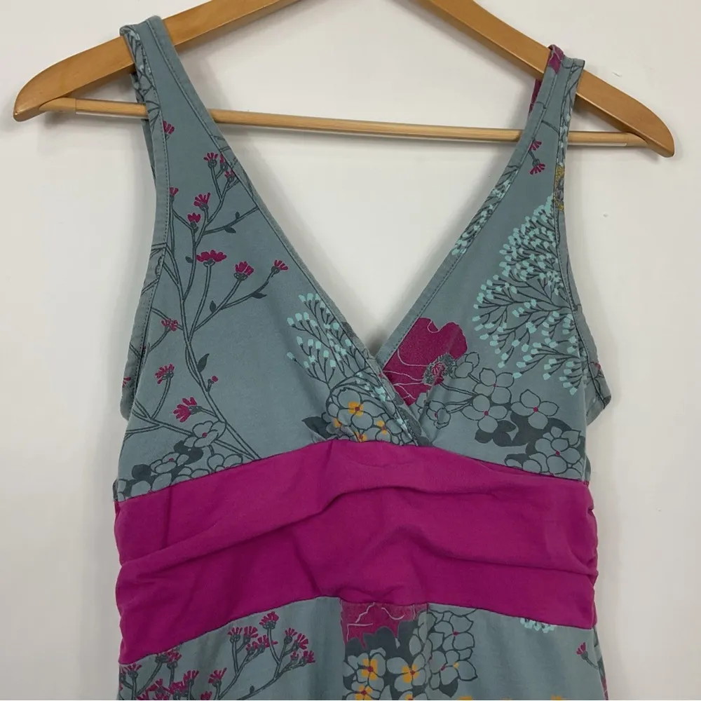 Patagonia Margot Floral V‎ Neck Organic Cotton Dress Size Small - Image 2