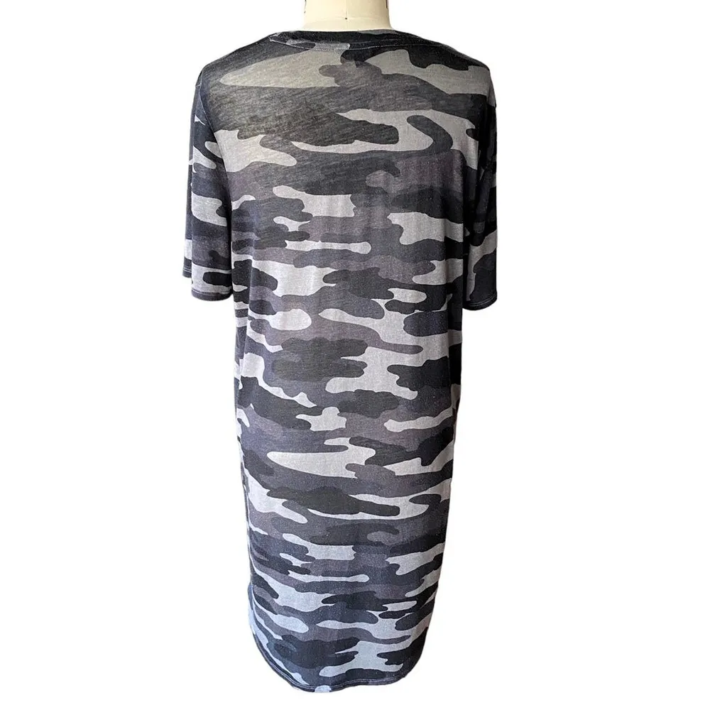 LUCKY BRAND Camo Lightweight Camouflage Lounge Dress ~ Women's Size LARGE - Image 3