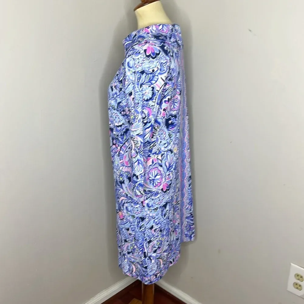Lilly Pulitzer Namastay In The Jungle SARALYN‎ KNIT DRESS Iris Blue - Image 3