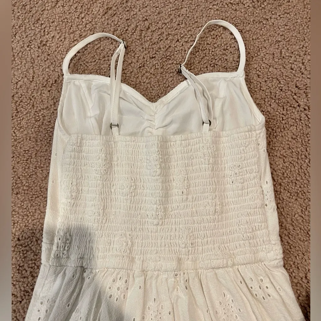HOLLISTER Eyelet Cut-out Boho Midi Sundress - Image 10