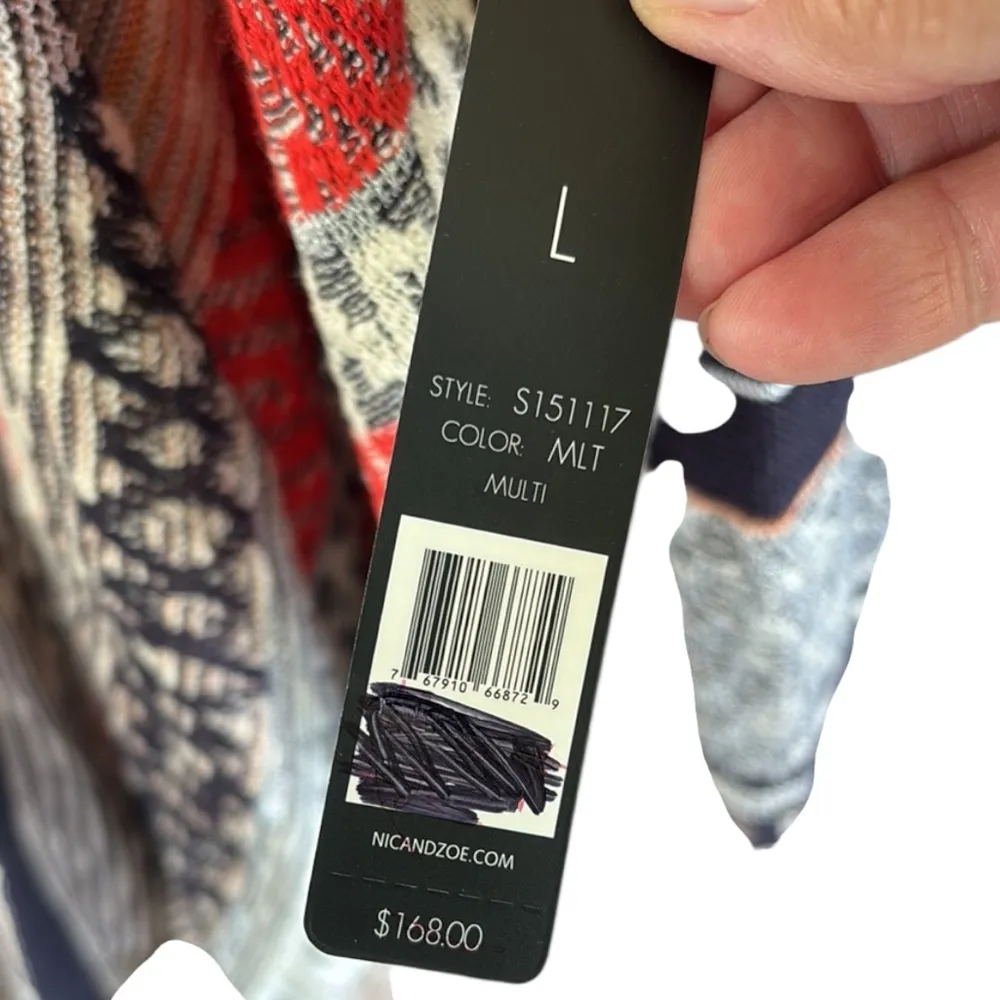 NWT NIC+ZOE Open Drape Front Sweater Size Large Retail $168.00 - Image 3